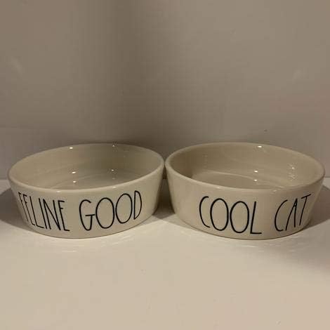 rae dunn meow bowl