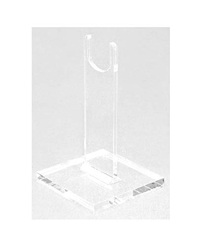 Easels by Amron Rifle, Long Gun Display Stand, for Displays and Shows, Clear Acrylic (6" high), SOLD AS SINGLE UNITS for Mixing Sizes. (usually pick 2) - Thumbnail 3