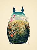 My Neighbor Totoro - Hayao Miyazaki Cute Japan Anime poster 17 inch x 13 inch