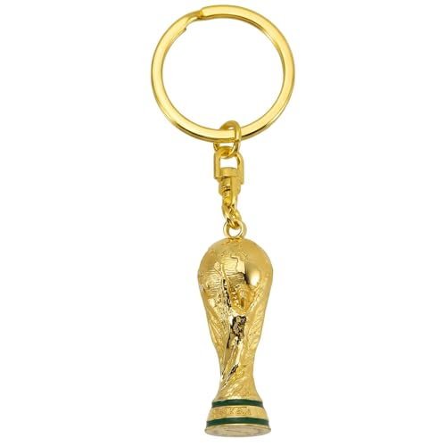 FIFA World Cup 2026 Official Gift, Portachiavi Ufficiale FIFA Coppa del Mondo 2026 – Trofeo 3D Rotante 40 mm – Edizione da Collezione –Perfetto per Chiavi, Borse Sportive & Zaini
