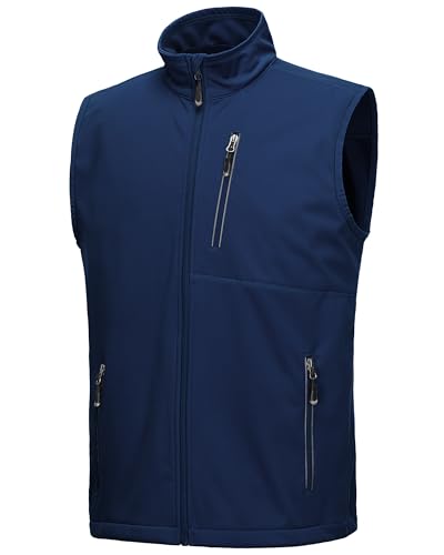 33,000ft Men's Windproof Lightweight Golf Vest Outerwear Sleeveless Jacket
