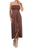 Modern Kiwi® Solid Versatile High Low Cover-Up Dress Skirt