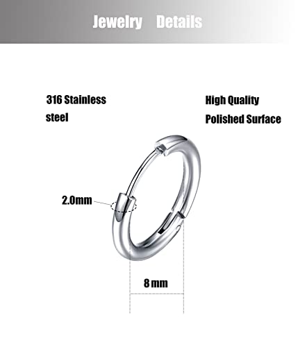 (silver, 8)earring sets helix earrings hypoallergenic earrings small hoop earrings stainless steel earrings for women Ball Heart Star Pearl Moon cubic zirconia Stud Earrings Studs for Women men girl