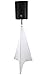 (2) Rockville RSC7W White Tripod PA Speaker Stand Scrims Cloth 360 Degree Cover