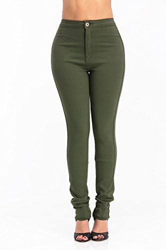 LOVER BRAND FASHION High Rise-Waisted Ladies Skinny Women Colored Denim Destroyed Ripped Distressed Jeans Pants for Women