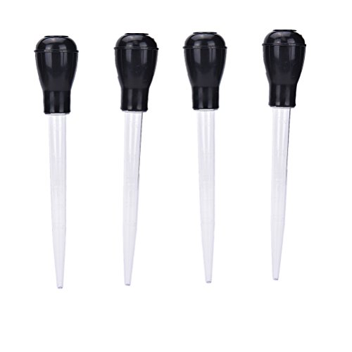 4 Pcs 11-Inch Turkey Baster with Rubber Bulb Extra Large Bulb Basters with Measuring Lines Turkey Baster Syringe Injector Needle for Cooking, Butter Drippings, Glazes, Roasting Juices