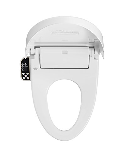 Cascadia Smart Toilet Seat with Remote Control by Pacific Bay - Features Bidet, Unlimited Heated Water, a Heated Seat, a Heated Dryer, an Automatic Open/Close Lid, and a Deodorizer. NEW 2019 Model