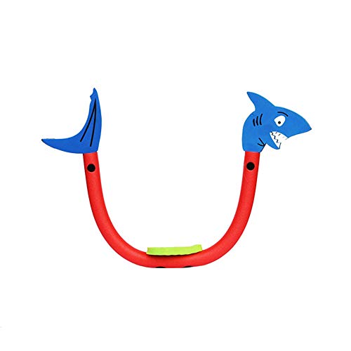BlueSpace Pool Float Foam Swim Noodles Animal Rideable Pool Noodle Seat Sport Aquatic Fitness Water Toys Accessories for Kids Swimming Training, Shark