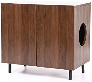 Sunruck 猫用キャビネット 猫 トイレ 収納キャビネット 木目 キャットトイレ 隠す 幅70cm トイレ収納