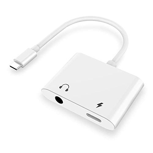 2 in 1 USB C to 3.5mm Adapter, Type C to 3.5mm Headphone Jack and Charging Adapter Compatible with Google Pixel 2/2XL/3/3XL Essential HTC U11 LG G6/V20