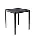 Target Marketing Systems Counter Height Belfast Table with Apron Trimmed Edges and Shaker Shaped Legs, Black