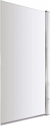 VeeBath Jade 6mm Square Edge Bath Screen 1400x800mm Chrome