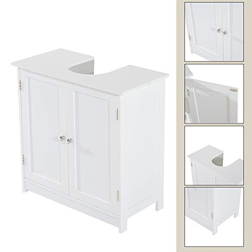 24" Under Sink Storage with 2 Doors and Shelves