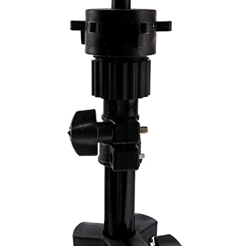 Hairdressing Holder, Putars Metal Adjustable Tripod Stand Holder for Hairdressing Training Head Canvas Block Head Tripod Cosmetology Training Doll Head Stand Head Tripod Wig Stand (Black)