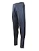 Galaxy by Harvic Mens Athletic Soccer Training Sweat Track Pants,Charcoal/Black,Small