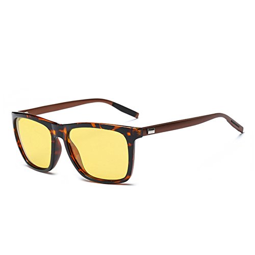 HD Night Vision Polarized Sunglasses Yellow Lens Driving Sun Glasses