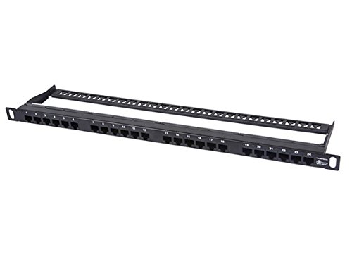 Monoprice 110032 Space Saver 19-Inch Half-U UTP 24-Port s Cat6 Patch Panel Dual IDC - Thumbnail 5