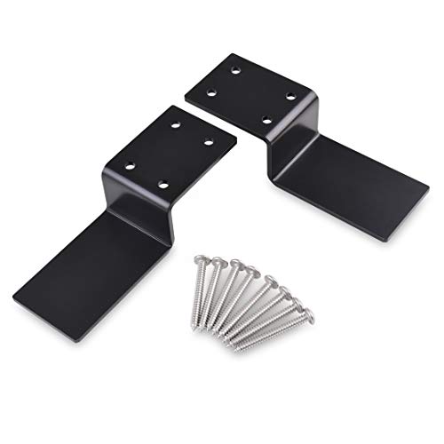 Heavy Duty Door Barricade Brackets Drop Bar Security Door Lock Brackets Set of 2Fits 2”x4