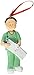 Ornament Central OC-230-MBR Male Scrubs Nurse Christmas Ornament, 4-1/4-Inch, Brown
