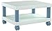 Safco Wave Under-Desk Utility Cart & Multi-Use Printer Stand, 2-Tier Printer Table for Home Office, Rolling Cart with Shelf