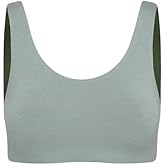 Bleuet Aster Tank Bra – Organic Cotton Reversible First Bra for Tweens & Teens | Seamless, Ultra Soft, Wide Band, Tag-Free