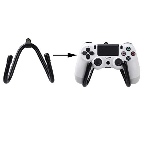 4 Pcs Small Universal Game Controllers Wall Mount Rack Holder Hanger Storage Organizer Hook Stand for Xbox One PS4 Switch Pro Game Controllers
