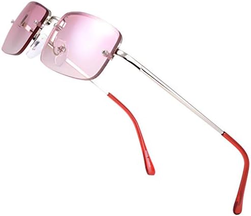 The Fresh Minimalist Small Rectangular Sunglasses Clear  display picture 1