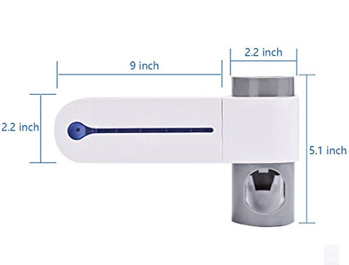 image for SEAGO Toothpaste Squeezer and Holder Set Toothpaste Dispenser UV Ultra