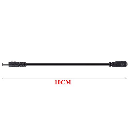 SoulBay 5.5 x 2.1mm Jack Reverse Polarity Converter Cable for Guitar Piano Pedals