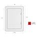 HearCare Sgoot Reinforced Access Panel for Drywall Plastic Hinged Access Doors Attic Plumbing Ceiling Home Depot 4 x 6 Inch