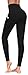 Lingswallow High Waist Yoga Pants – Yoga Pants with Pockets for Women Workout Running, 4 Ways Stretch Yoga Leggings(Black,X-Large)thumb 3