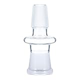 Glass Tube Adapter,18 mm Male to Female 18 mm Essential Adapter