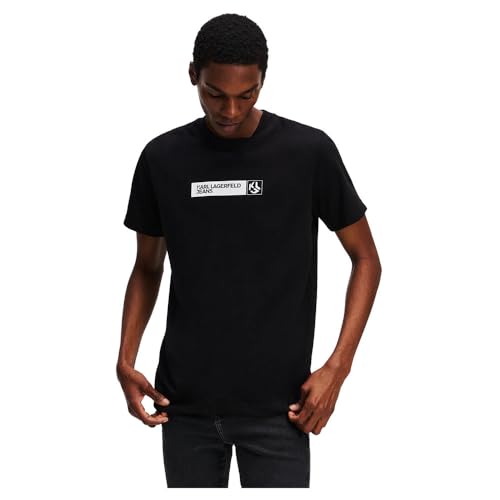 Uomo Slim Graphic T-Shirt Black S