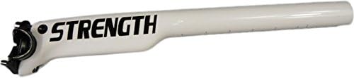 Strength Full Carbon Fiber Seatpost 350mm length Cycling Bicycle MTB bike Dia 27.2 White New