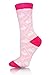 ICONOFLASH Casual Printed Bundle Crew Socks, Assorted Colors, Packs of 6 (Argyle Rabbits, Size 9-11)