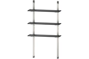 Keter Shelving for Garden Shed 100 cm, Made of Metal, 3 Shelves Adjustable in Height, Maximum Load 30 kg per Shelf, Compatibl