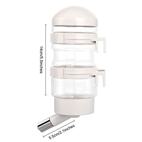 Dog Kennel Water Dispenser, No Drip Water Bottle Container ABS Material BPA Free 15oz for Small Animals - Image 3
