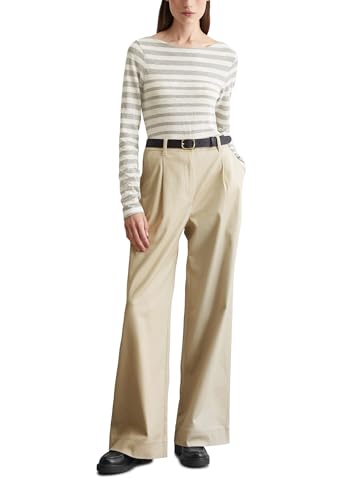 Marc OߴPolo femmes t-shirt à manches longues en coton biologique rayé, Multicolore (Multi), XXS