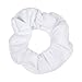 9 Pack Scrunchies Hair Ties (White Navy Light Blue)