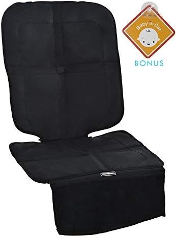 Alphabetz Deluxe Car Seat Protector with Full Padded Protection, Black