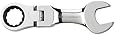 GearWrench 9573 1/2-Inch Stubby Flex-Head Combination Ratcheting Wrench