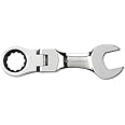 GEARWRENCH 3/8" 12 Point Stubby Flex Head Ratcheting Combination Wrench - 9571