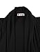 H2H Men's Shawl Collar Sleeveless Cardigan With No Button BLACK US 2XL/Asia 3XL (KMOCASL01)