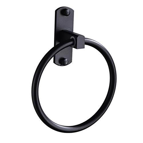 Miss Callory Hardware Towel Ring Matte Black SUS304 Stainless Steel Swivel Kitchen Towel Hanger Bathroom Towel Hanger