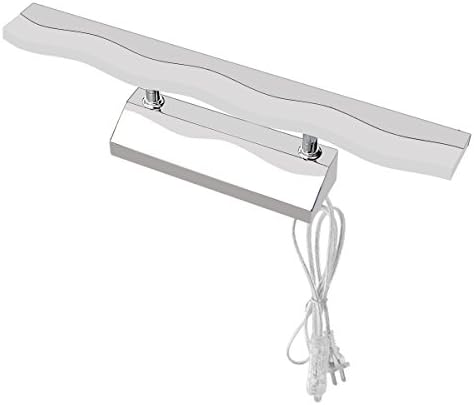 Lysed 6W LED Vanity Light,3 Color Modes Acrylic Wall Mount Fixture Polished Chrome with Plug for Bathroom Makeup