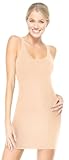 RED HOT SPANX Sleek Slimmers Medium Control Slip, M, In The Nude
