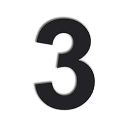 QT Modern House Number - EXTRA LARGE 10 Inch BLACK