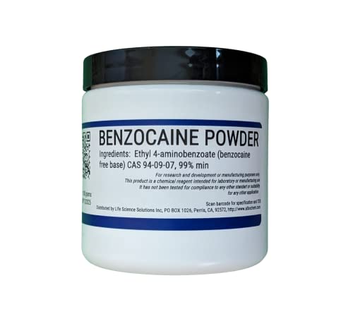 Benzocaine, High Purity, Reagent, 100 Grams
