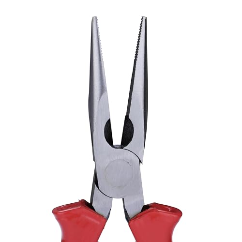 Taparia 1430-6 Long Nose Plier, 6 Inch / 165mm | High Grade Steel| Red PVC insulated Handle | Wire Cutting & Bending Tool for Household & Industrial Use. 3