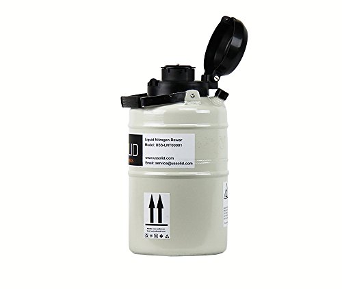 31PaDd%2BIQzL U.S.SOLID 3L Liquid Nitrogen Container LN2 Tank Cryogenic Dewar Semen Flask with Straps 6 Canisters Carry Bag - Image 3